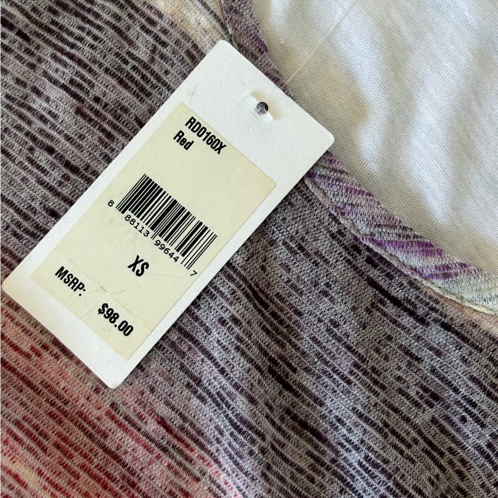 Splendid Racerback Striped Multicolor Tank Dress Women’s Size XS - Picture 4 of 6